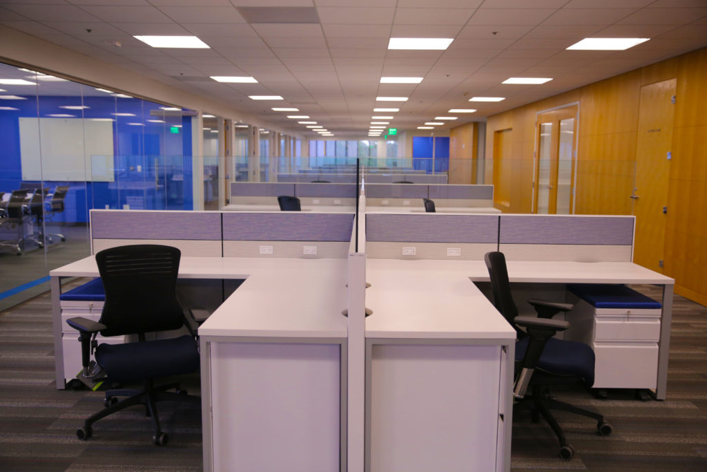 Commercial Painting, Office Space Paint, Accent Wall Paint, Red Wall, Meeting room Paint, Elson Inc., Bay Area CA